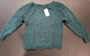 NWT Women's Long Sleeve Sweater, Crewneck, Soft Ribbed Knit, Loose Fit, Green - Picture 1 of 4