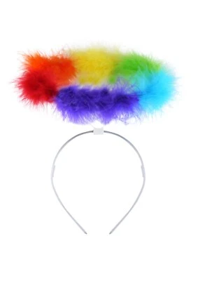 Rainbow Naughty Angel Halo Headband Gay Pride Festival Costume Party Hen Do LGBT - Image 1 of 4