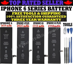Batterie flambant neuve compatible pour iPhone 6 6 Plus 6S 6S Plus avec outils gratuits - Photo 1 sur 11