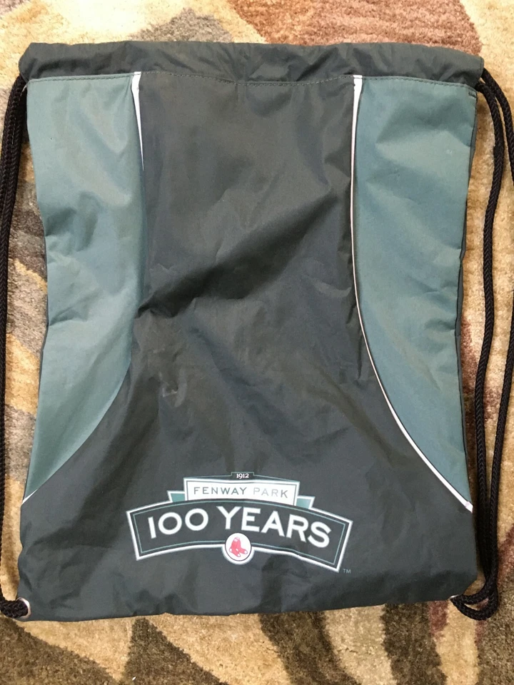 Fenway Park 100 Años Medias Rojas de Boston Bolso Mochila Tirar Cuerda Foto 1 de 2