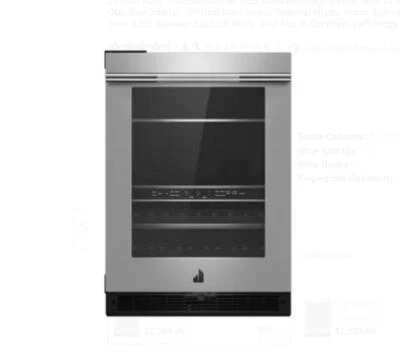 24-дюймовый встроенный двухзонный центр для напитков JennAir JUBFL242HL под прилавком *ЧИТАЙТЕ - Изображение 1 из 4