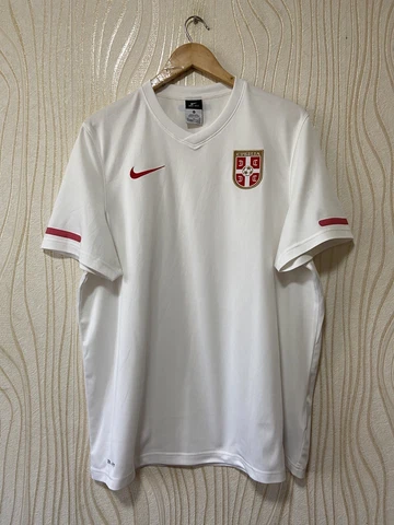 SERBIA 2010 2011 AWAY FOOTBALL SHIRT SOCCER JERSEY NIKE 373865-105 sz XL MEN Cover