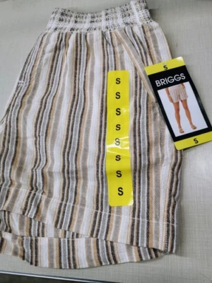 Pantalones cortos Briggs para mujer de mezcla de lino Foto 1 de 4