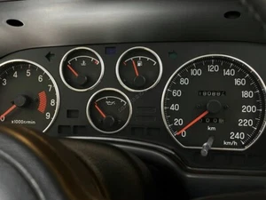For Mitsubishi Eclipse 89-94 Polished Aluminium Dial Surrounds Speedo Rings 5pcs - Foto 1 di 7
