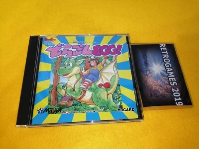 DRAGON EGG  NEC PC Engine Hu-Card REG CARD - Image 1 of 4