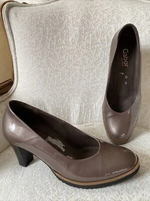 GABOR Comfort Talla 8 EE. UU. Bronce Marrón Charol 2.5” Tacones Zapatos de salón Como Nuevo 5UK Foto 1 de 4
