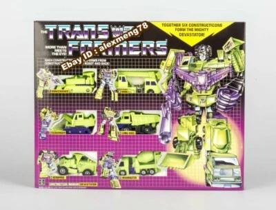 New Transformers G1 Devastator Reissue Action Figure MISB Box Set  - Image 1 of 4