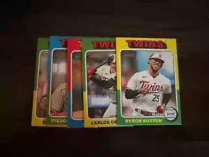 2024 Topps Heritage MINI Minnesota Twins Base Team Set of (5) Buxton Correa - Picture 1 of 1