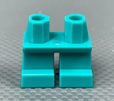 LEGO Minifigure Short Legs - Dark Turquoise - 41879 Child Kid Minifig Pants - Image 1 of 4