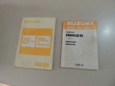 1989 SUZUKI RM 125 Crosser Manuel d entretien Service repair owner s manual - Bild 1 von 4