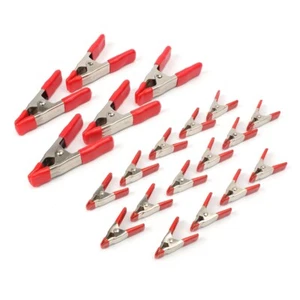 20PCS Steel Spring Clamp Set 15PC 3/4" Clamps 5PC 1" Clamps for Wood Working DIY - Picture 1 of 7