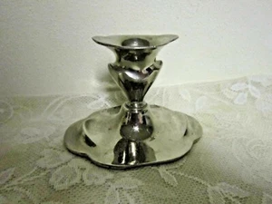Vintage Silver Plated Candle Holder Queen City Silver Co. Cincinnati, Ohio 27-38 - Picture 1 of 10