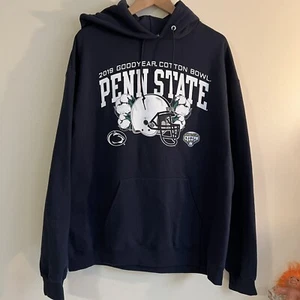 PENN STATE- 2019 Goodyear Baumwollschüssel, marineblau Kapuzenpullover Champion XL - Bild 1 von 5