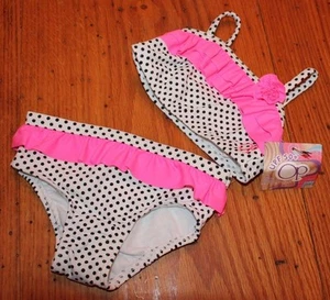 NUEVO CON ETIQUETAS TRAJE DE BAÑO DE 2 PIEZAS PARA BEBÉS NIÑAS OP OCEAN PACIFIC CONCURSO DE 12 MESES - Imagen 1 de 3