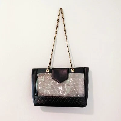 Bolso de Mano Henri Bendel Grande PVC Cuero Encadenado Foto 1 de 4