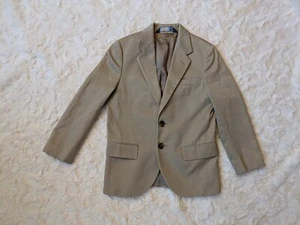 Vintage Polo By Ralph Lauren Kids 7 Tan Khaki Blazer Suit Jacket - Picture 1 of 15