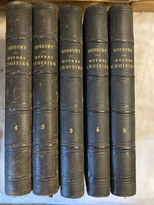 ŒUVRES CHOISIES DE BOSSUET 1865 en 5 Tomes - Picture 1 of 5