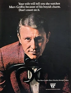 1967 Merv Griffin foto "The Merv Griffin Show" gruppo W pubblicità stampa promo vintage - Foto 1 di 1