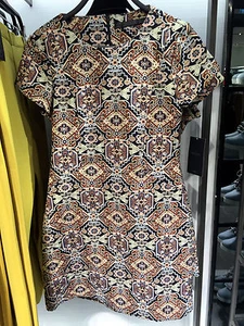 ZARA JACQUARD STRAIGHT DRESS XS-L Ref.8342/032 - Picture 1 of 4