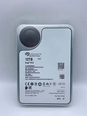 ST12000NM0008 Seagate 12TB Exos X14 6Gb/s 256MB SATA 3.5" Enterprise Hard Drive - Image 1 of 2