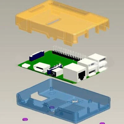 Gehäuse für Raspberry Pi 2 B+ - Weiß  - Bild 1 von 2