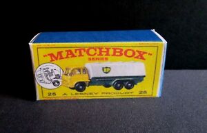 Matchbox Lesney No 25 Bedford BP Petrol Tanker Reproduction Box (Box only)