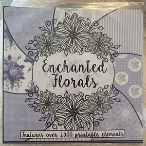 Dreamees Enchanted Florels X1500 Elementi Stampabili CD ROM GRATIS P&P - Foto 1 di 2