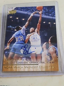 2014-15 Upper Deck March Madness Sam Perkins Auto Autographs Exclusives #SP-2 - Picture 1 of 2