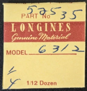NOS Pack of 3 - Longines Cal. 6312 Part #52535 Date Dial Guard Screws - Sealed - Picture 1 of 2
