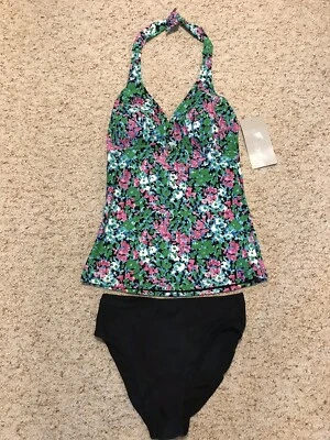 Traje de baño Tankini Gottex Blue Series para mujer de 2 piezas talla 10 Foto 1 de 4