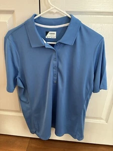 Camicia da golf donna IZOD POLO taglia XL blu revival nuova con etichette - Foto 1 di 5