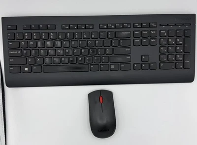 Lenovo Professional Wireless Keyboard and Mouse Combo, USB Wireless w/ Dongle! - Image 1 of 4