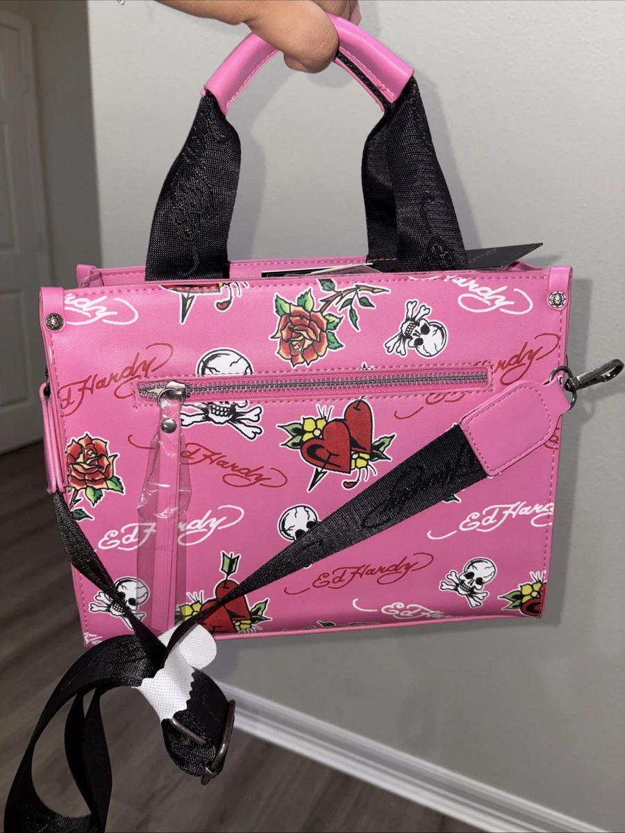 Ed Hardy 骷髅头包和女士手提包| eBay