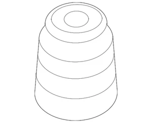 Genuine Volkswagen Suspension Strut Bumper 1K0-412-303-B - Picture 1 of 5