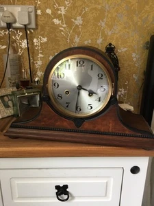 early 1900s german junghans chiming mantel clock - Picture 1 of 8