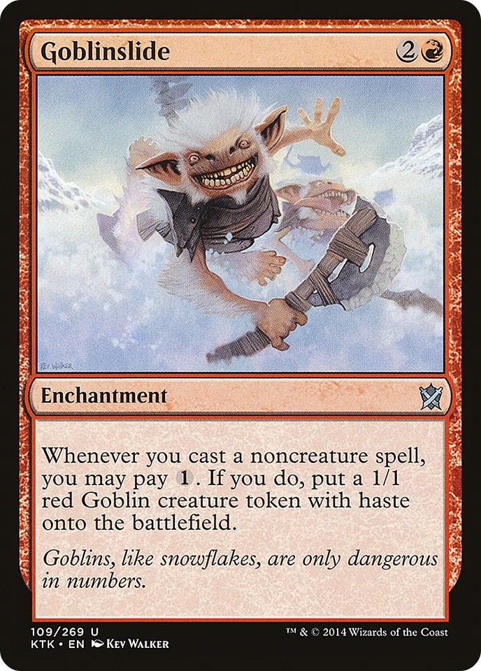 Goblinslide #109 (MP) Khans of Tarkir KTK Magic MTG - Image 1 of 1