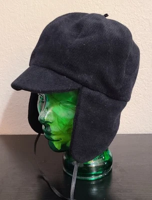 Eugenia Kim Wool Blend Trapper Hat  Unisex Size 7 Medium  Leather Trim Ear Flap  - Image 1 of 4