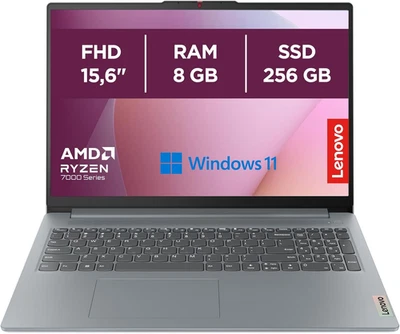 Lenovo Ideapad Slim 3 Notebook 15,6” FHD (1920X1080), AMD Ryzen 3 7320U, RAM 8GB - Immagine 1 di 4