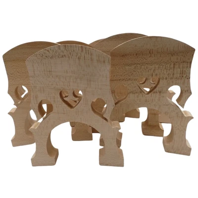 2pcs New Double bass bridges for 1/4  bass ,aged Maple wood  - Image 1 of 4