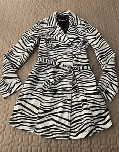 Joujou Junior Zebra Trench Gr. L Baumwollgürtel Zweireiher Tribal - Bild 1 von 4
