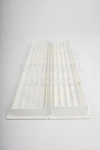 Door Vent for Interior Doors 16 7/8" x 3" - Two Sided Door Louvers | for Bath... - Picture 1 of 12