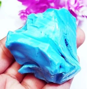 Piedra preciosa suelta certificada en bruto turquesa natural 398,25 quilates con regalo gratis - Imagen 1 de 7