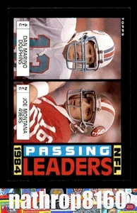 1985 Topps #192 Joe Montana Dan Marino HOF HOF NM/NM+  Passing Leaders 8360 - Picture 1 of 4