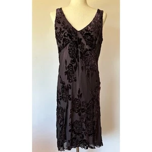 Vintage Robbie Bee Womens Silk Beaded Midi Dress Size S Event Y2K Whimsigoth 10 - Picture 1 of 15
