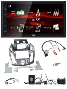 JVC USB Bluetooth Lenkrad DAB 2DIN Autoradio für Ford Transit Connect 2013-18 Ne - Bild 1 von 10