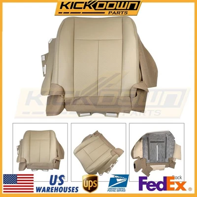 New For 2007-2014 Ford Expedition Passenger Bottom Perforated Leather Seat Cover Foto 1 de 4