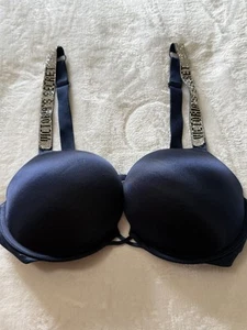 Victoria’s Secret Women’s Size 36C 36 C Cup Plunge Push Up Bling Womens Bra Top - Picture 1 of 4