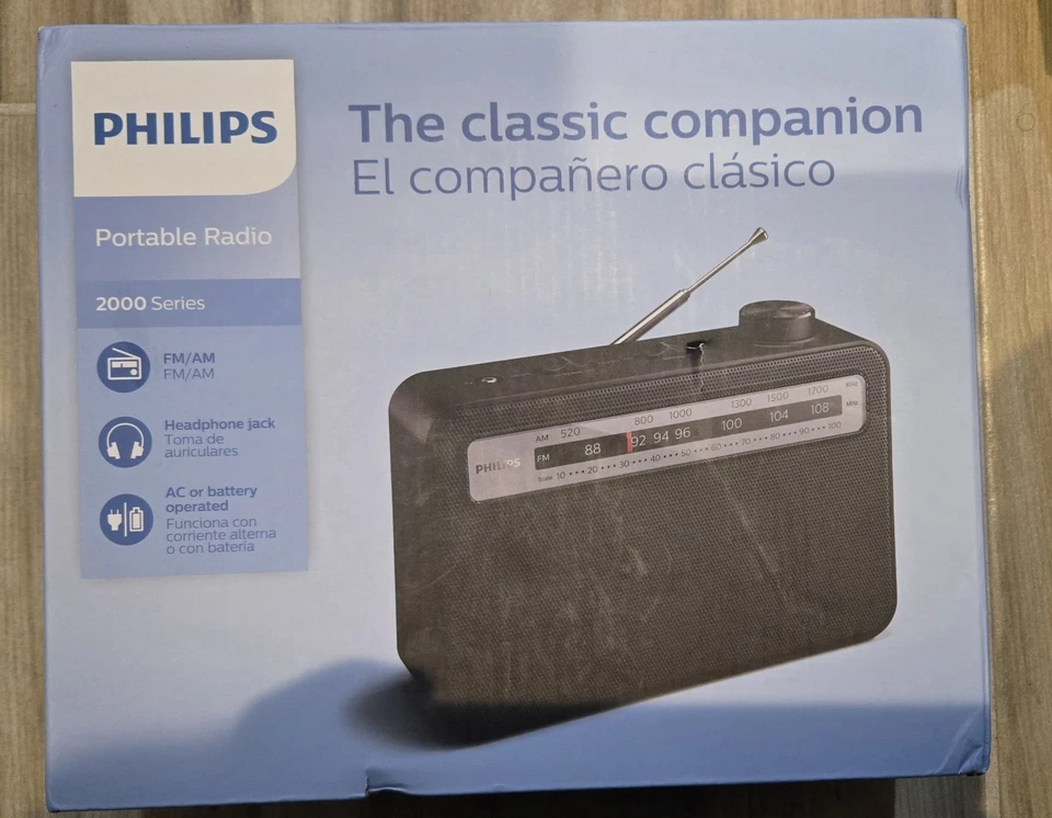 Philips TAR2506/37 AM/FM Portable Radio 2000 Series - Image 1 of 1