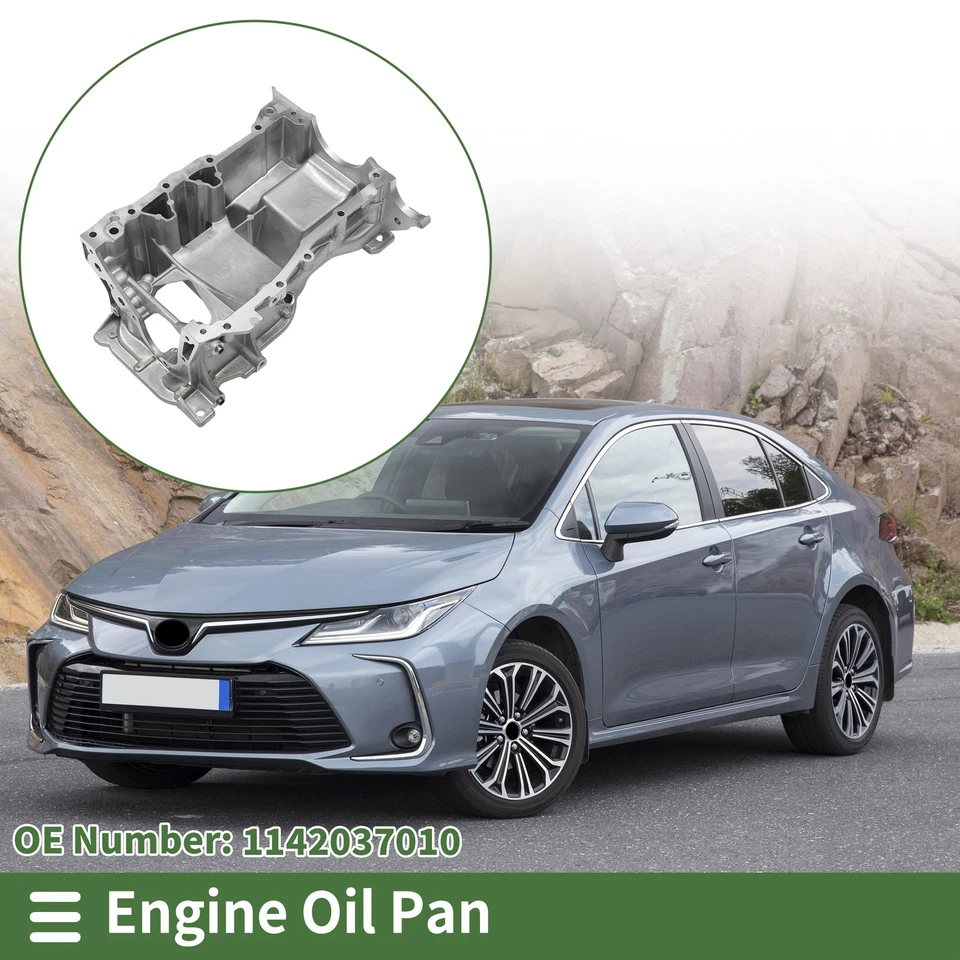 1 Pcs No.1142037010 Engine Oil Pan for Lexus CT200h 1.8L 2011-2017 Aluminum Foto 1 de 4
