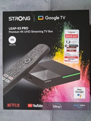 STRONG Leap-S3 Pro 4K UHD Google TV Streaming Box with Ethernet Port, Android - Bild 1 von 4